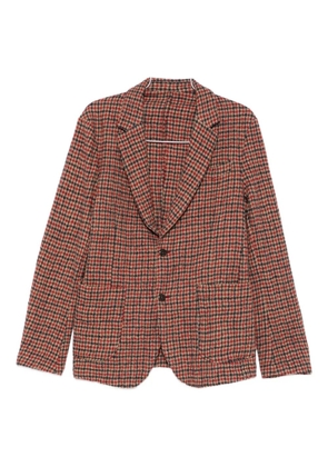original vintage style checked blazer - Red