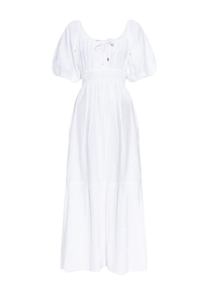 Melissa Odabash Eden puff-sleeve maxi dress - White