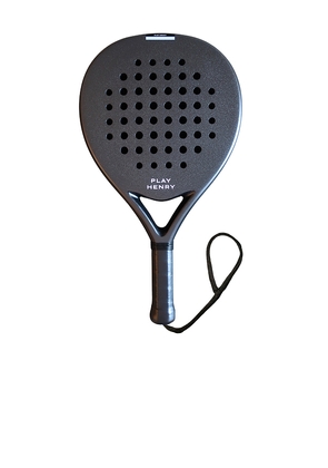 Play Henry Seaview 3k Carbon Fiber Padel Racquet in Black.