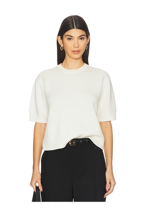 Theory Crop Tee in Ivory. Size L. Also in M, S, XS.