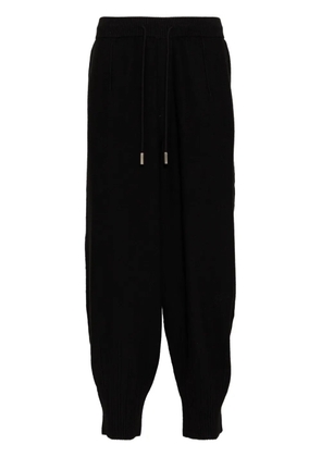 SONGZIO underdart knitted tapered trousers - Black