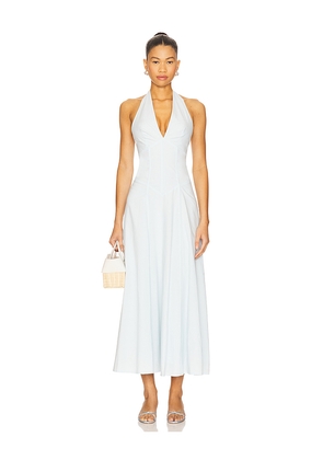 SNDYS Talassa Maxi Dress in Baby Blue. Size L. Also in M, S, XL, XS, XXS.