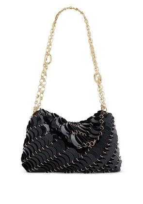 Rabanne patent paco leather shoulder bag - Black