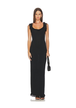 SNDYS Skyler Maxi Dress in Black. Size L. Also in M, S, XL, XS, XXL.