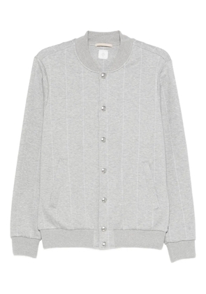 Eleventy pinstripe bomber jacket - Grey