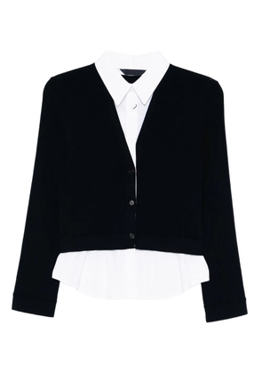 Juun.J cardigan layered shirt pullover - Blue