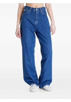 Calvin Klein Jeans back logo patch jeans - Blue