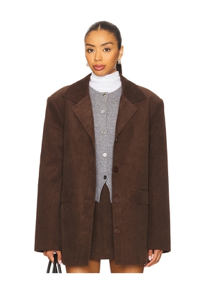 SEROYA Hera Blazer in Chocolate. Size M. Also in S, XS.