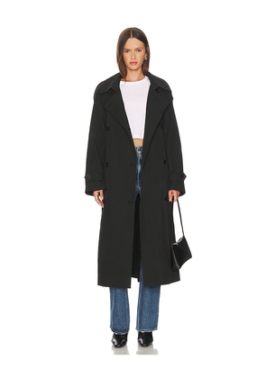 Rue Sophie Lea Trench Coat in Black. Size M. Also in XL, XS.