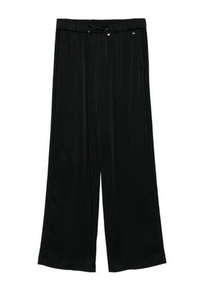 Herno satin drawstring trousers - Black