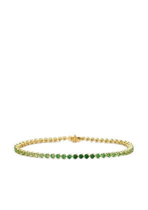 Lisa Nik 18K yellow gold tsavorite garnet bracelet - Green