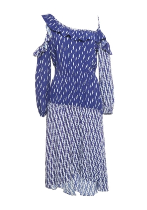 SANDRO crepe midi dress - Blue
