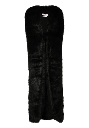 Saiid Kobeisy faux-fur maxi coat - Black