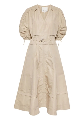 3.1 Phillip Lim gathered detailing dress - Neutrals