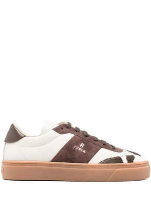 Furla panelled sneakers - White