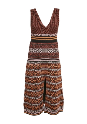 Missoni Pre-Owned knitted midi dress - Orange