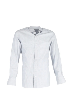 Tom Ford Vintage plaid-pattern long-sleeve shirt - White