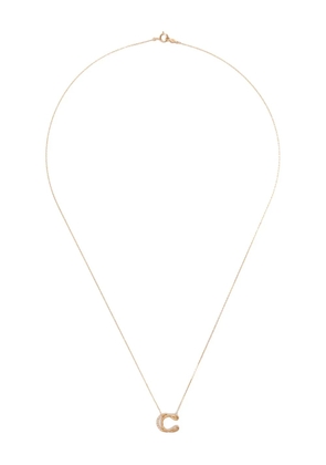 Charlotte Chesnais 18K yellow gold Letter C diamond necklace