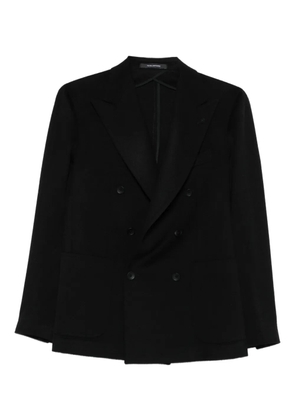 Tagliatore double-breasted wool jacket - Black