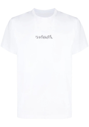 Maharishi logo-print organic cotton T-shirt - White