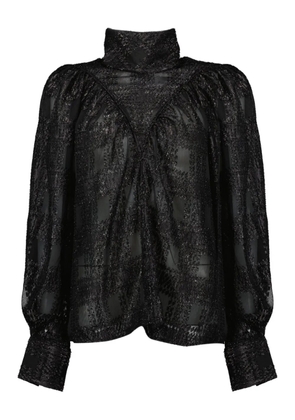 IRO embellished turtleneck blouse - Black