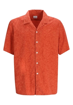 Paul Smith floral-print cotton shirt - Orange