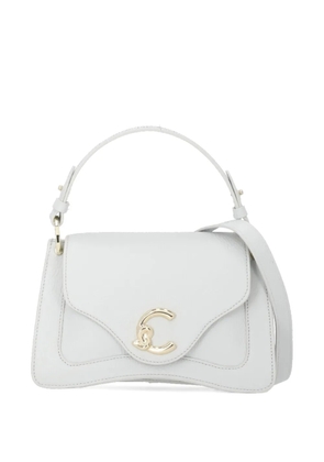 Coccinelle small C-Me leather top-handle satchel bag - White