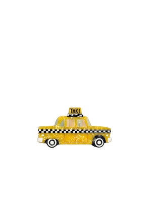 Solar Eclipse Hand-painted Yellow Taxi Cab Claw Hair Clip in Beauty: NA.