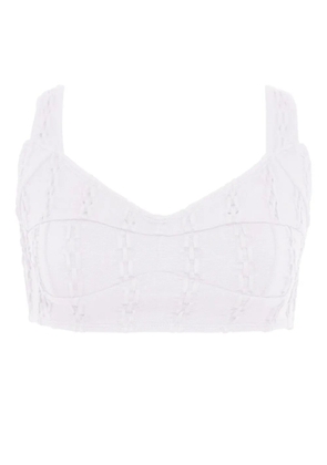 Amir Slama x Jade Picon sleeveless top - White