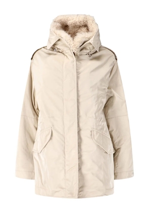 Ermanno Scervino long-sleeve hooded coat - Neutrals