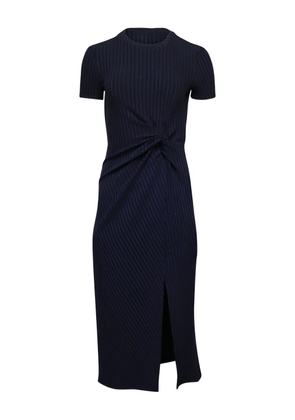 Tanya Taylor twisted-detail midi dress - Blue