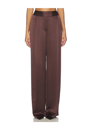 The Sei Relaxed Trouser in Chocolate. Size 4. Also in 8.