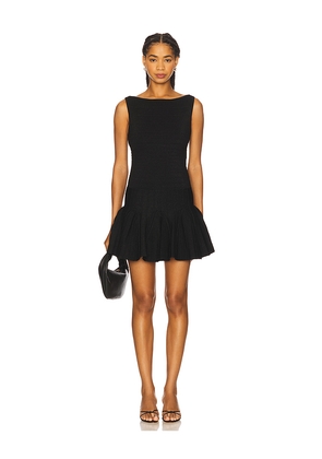 retrofete Audrina Knit Dress in Black. Size L. Also in M, S, XL, XS.
