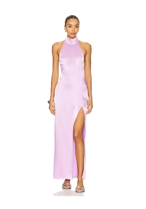 SNDYS x REVOLVE Halter Maxi Dress in Purple. Size L. Also in M, S, XL, XS.