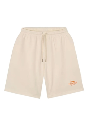 HOMIES MARBELLA logo-embroidered drawstring shorts - Neutrals