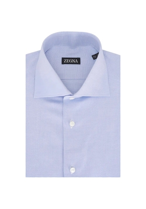 Zegna check-pattern shirt - Blue