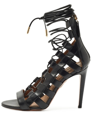 Aquazzura strappy leather sandals - Black