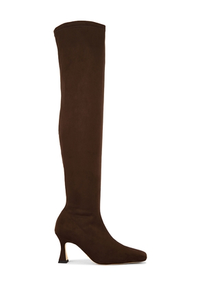 Tony Bianco Fancy Over The Knee Boot in Chocolate. Size 5.5. Also in 6.5, 7, 9.