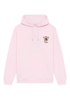 Drôle De Monsieur floral-print hoodie - Pink