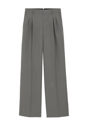AMI Paris pleated wide-leg trousers - Grey