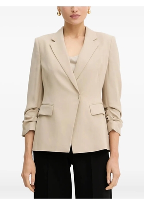 BOSS three-quarter sleeve blazer - Neutrals
