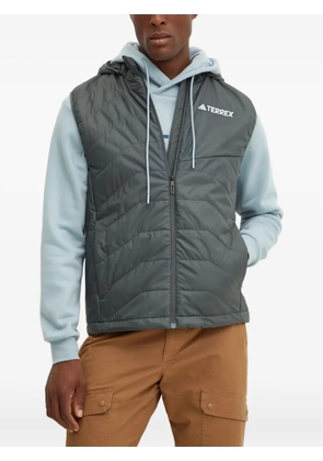 adidas hooded quilted vest - Green