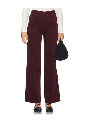 PAIGE Sasha Wide Leg Jeans in Burgundy. Size 27. Also in 28, 31.