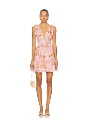 Poupette St Barth Cara Mini Dress in Pink. Size M. Also in XS.