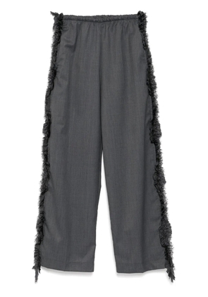 JNBY Side-detailed straight trousers - Grey