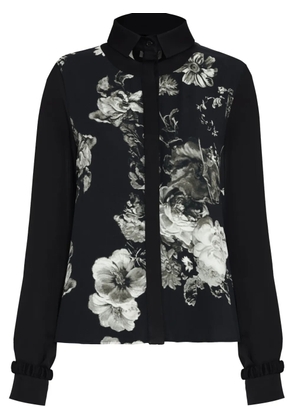 Gloria Coelho floral-print shirt - Black
