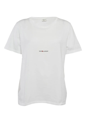 Saint Laurent Pre-Owned logo-print t-shirt - White