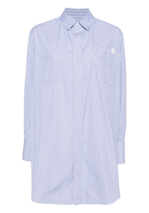 sacai x Thomas Mason striped cotton shirt - Blue