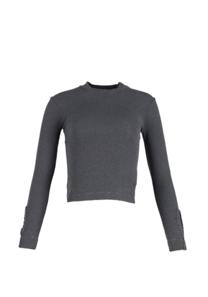 Brunello Cucinelli Vintage ribbed-knit long sleeve T-shirt - Grey