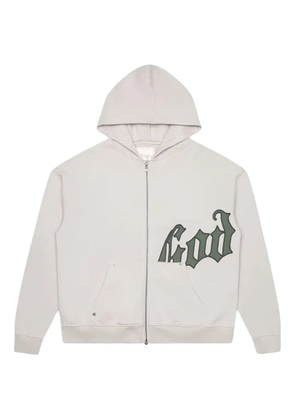 GODSPEED logo zip hoodie - Grey